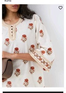 Elegant Floral Print Kurta