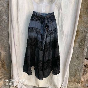 Unique Striped Ethnic Skirt