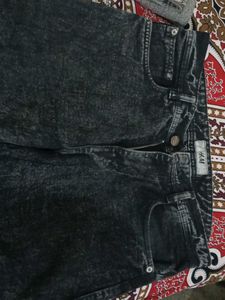 Stylish Washed Black Jeans