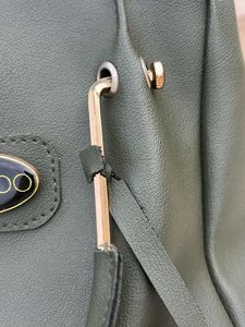 Jimmy Choo Olive Green Leather Tote