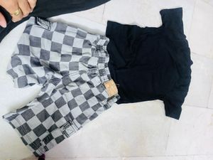Men's Urban Graphic Tee &amp; Checkered Shorts