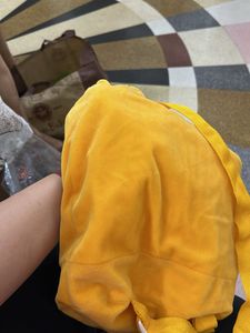 Yellow Plush Backpack