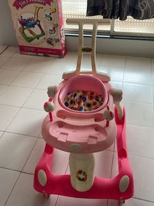 Pink 3-in-1 Baby Walker