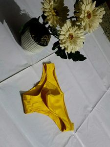 Vibrant Yellow Thong Underwear