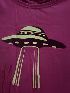 Pink UFO Crop Top