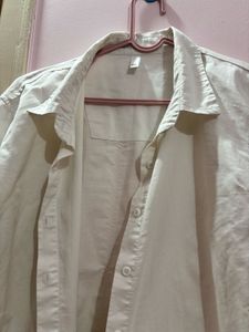 Classic White Button-Up Shirt