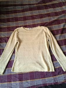 Sparkly Gold Long Sleeve Top