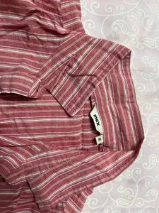 Charming Striped Tunic with Embroidery
