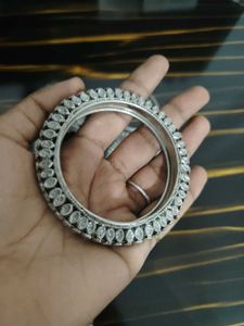 Elegant Silver Bangles Set