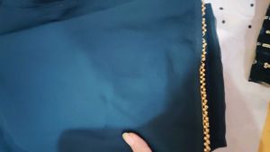 Teal Sequin Sharara Set with Dupatta