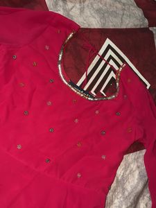 Beautiful Pink Ethnic Gown