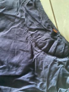 Blue Kurta with Golden Print