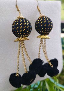 Designer Jhumka &amp; Tassel Earrings Set