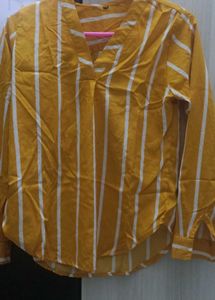 Striped Yellow Tunic for women