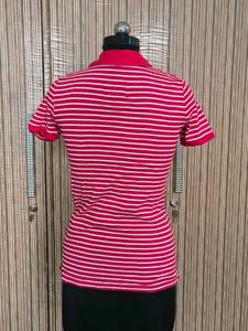 Classic Striped Polo T-Shirt