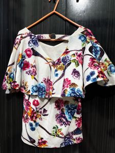 Chic Floral Print Top