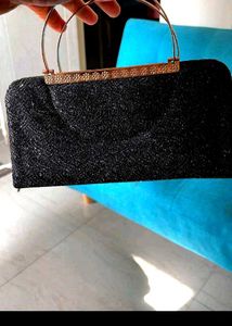Sparkling Black Clutch Bag
