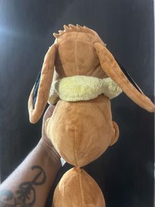 Pokemon Sleeping Eevee Plush Stuffed Toy Brown