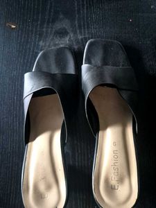 Stylish Black Open-Toe Heels