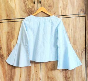Sky blue cotton top size-34