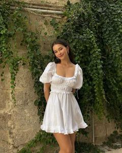 Cottagecore white Prairie dress