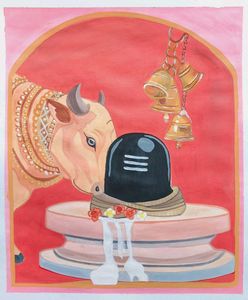 Shiv Nandi Painting
