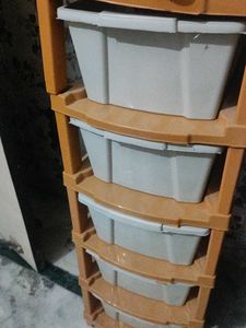 DIY Plastic Storage Drawer Unit - 5shelves