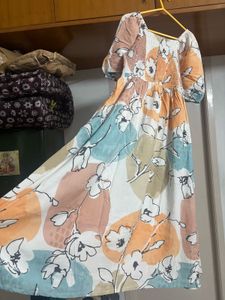 Boho Floral pastel Maxi Dress