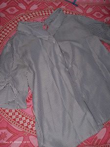 Striped Button-Up Top