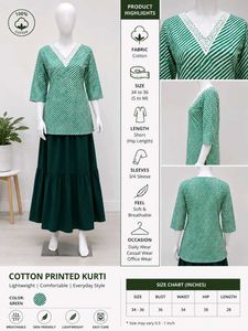Comfortable Cotton Printed Kurti for Women