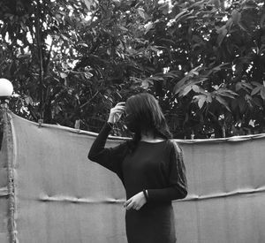 Chic Black Embellished Sleeve Top