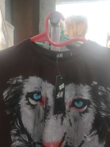 Lion Print Graphic Tee