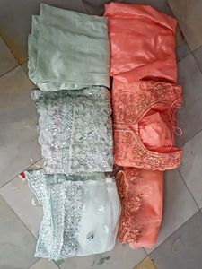 heavy embroidery kurta set combo