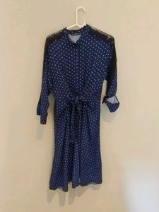 ZARA Basic Polka Dot Dress – Preloved ✨