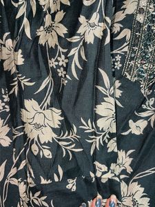 Embellished Floral Print Kurta