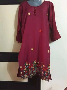 Maroon Tunic Top