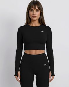 Black Long Sleeve gym top
