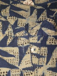 Stylish Blue Geometric Print Kurta