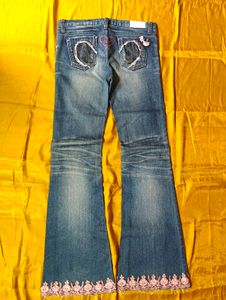 Embellished Flare Jeans with kurti