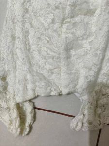 Lace White Mini Dress