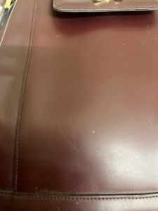 Louis Quatorze Burgundy Leather Shoulder Bag