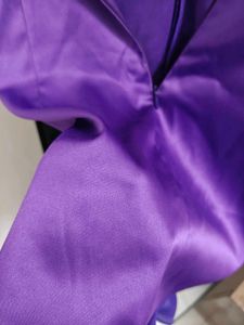 Elegant Purple Ruffle Dress