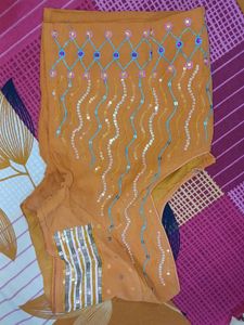 SPL OFFER Pure Georgette Saree With Tari Work