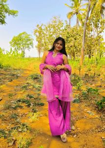 Vibrant Pink Kurta Set with Dupatta