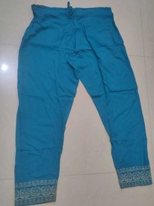 Teal Kurta with Gold Embroidery