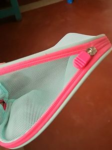 Light Blue Mesh Pouch