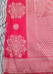 New Silver Shining Beautiful Saree