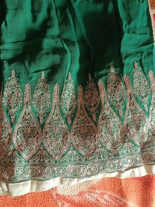 Green Embroidered Kurta