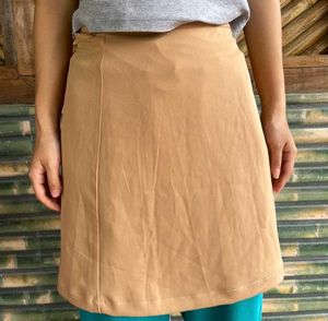 Tan Mini Skirt