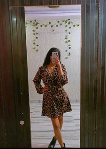 Wild Muse Leopard Mini Dress 🐆 on sale